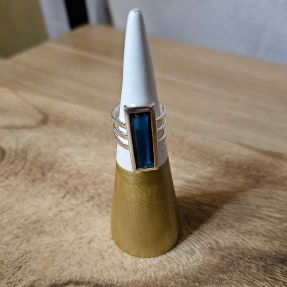 Made in India Sterling Silver Apatite Quartz Ring Size 5 NEW - Picture 1 of 9